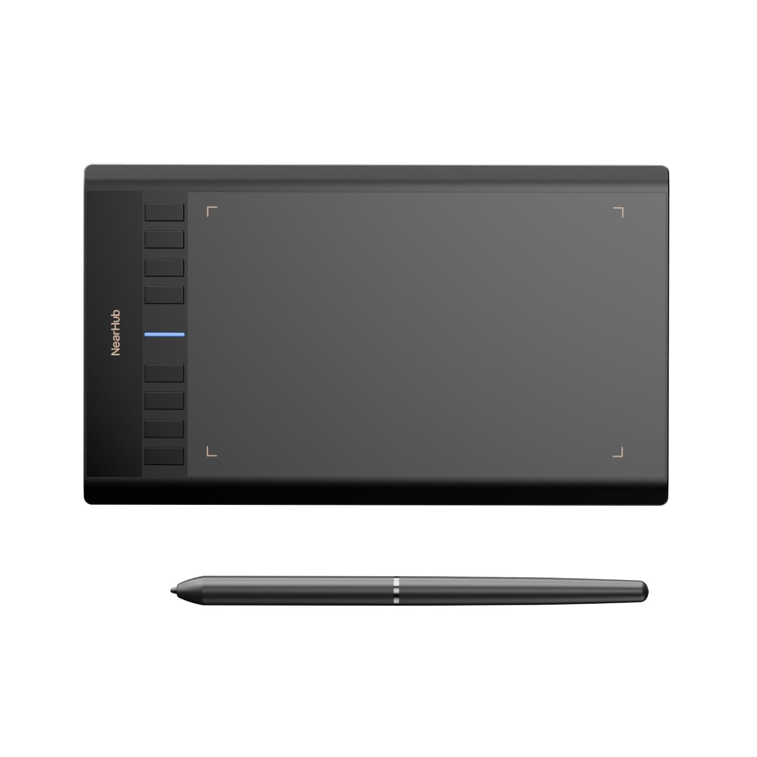 NearHub Graphic Drawing Tablet,10*6 Inch Drawing Tablet with 8 Shortcut Keys,8192 Levles Pressure Battery-Free Stylus Pen,Compatible With Mac Windows and Chromebook (WhiteBoard/Drawing/Remote-working)