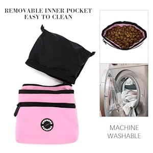 COOWONE-Dog-Treat-Pouch-with-Pet-Training-Clicker-Detachable-Dog-Puppy-Training-Treat-Bag-900D-Oxford-Cloth-Magnetic-Closure-Small-Dog-Walking-Bag-for-Travel-or-Outdoor-Use - Cucciolini Doodles   COOWONE-Dog-Treat-Pouch-with-Pet-Training-Clicker-Detachable-Dog-Puppy-Training-Treat-Bag-900D-Oxford-Cloth-Magnetic-Closure-Small-Dog-Walking-Bag-for-Travel-or-Outdoor-Use