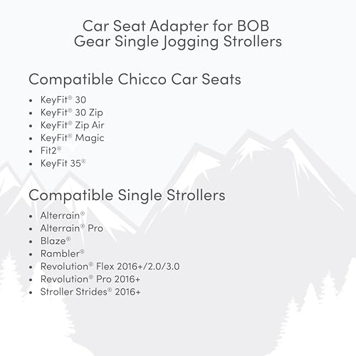 BOB Gear Single Jogging Stroller Adapter for Chicco Infant Car Seats
