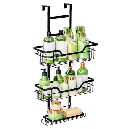 MDDK DY Duschablage ohne Bohren Schwarz, Duschablage zum HäNgen,...