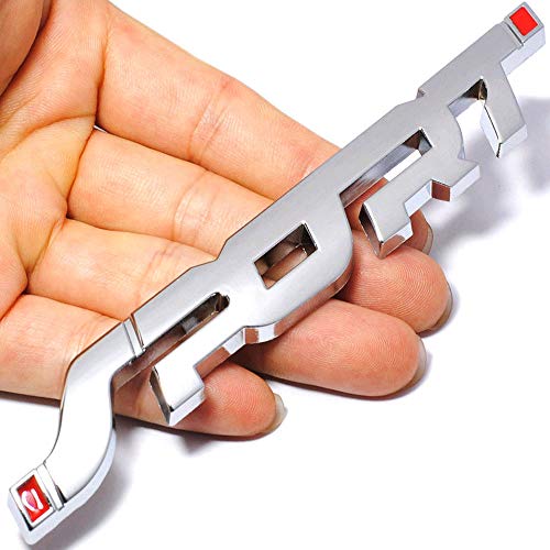 Image of Automaze Self Adhesive Metal Sticker Logo Badge 3D Car Sticker for Sports, Chrome