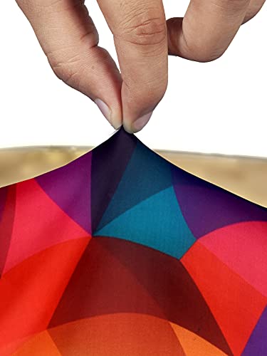 Image of Cortina Dining Chair Slipcovers | Protection Chair Covers | Multicolour Abstract Print, Removable, Washable | Universal Fit Super Soft Stretchy Polyester Spandex | Kitchen, Hall | Pack of 8
