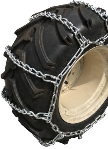 TireChain.com 305 60 12, 305/60-12 Heavy Duty Tractor 4 Link Tire Chains Set of 2