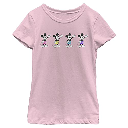 T-shirt Mickey Disney fille imprimé classique avec pantalon fluo