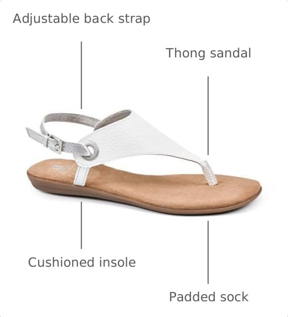 Image of WHITE MOUNTAIN Women's London Flat Sandal