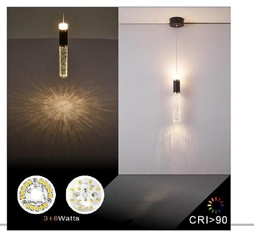 Led Pendant Light,Crystal Modern Led Kitchen Island Light Fixture,Adjustable Pendant Lighting For Kitchen Island,Black Gold Led Chandelier For Dining Room,Bedroom,Mini Pendant Spot Lights (2-Light)) #TOP4
