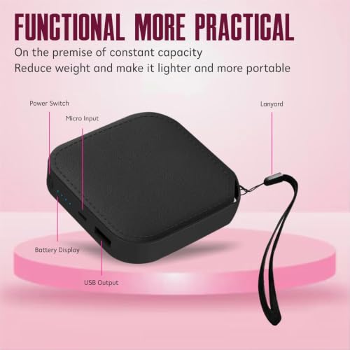Image of 10000 mAh 18 W Compact Pocket Size Power Bank (Black, Lithium-ion) Black