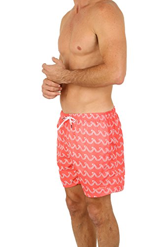 UZZI Men's Bimini Quick Dry Printed Short Swim Trunks3