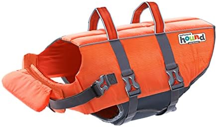 Outward Hound Granby Splash Orange Dog Life Jacket, Large Outward Hound Granby Splash Orange Dog Life Jacket, Large
