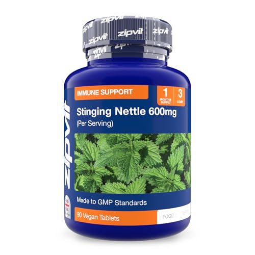 Zipvit Stinging Nettle 600mg, 200mg Per Tablet, 90 High Strength Vegetarian Tablets, Potent Antioxidant