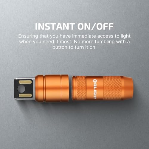 Lampe de poche rechargeable de secours OLIGHT IMINI 2 minuscule porte-clés orange