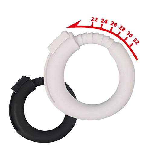 US-DXB Strong Erótîcǒs Juêgós Sèxüàl Cöckrìng para hombre - Ajustable (23-30 mm) - Negro y blanco Cover