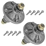 Caltric 2 Spindle Assembly Compatible with John Deere 102 105 115 125 135 145 155 190 C X110 120 140