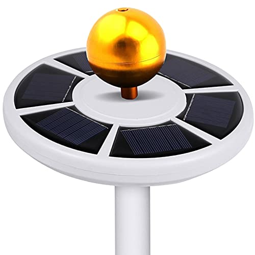 Deluxe Solar Flag Pole Light, Luce LED a Bandiera Super Luminosa da Incasso, 26 Pezzi di Perline Ad Alta Luminosità Senza Abbagliamento per la Maggior Parte dei Pali della Bandiera da Campeggio All ap