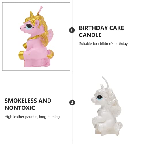 Ifundom Birthday Decorations 6 Pcs Colorful Unicorn Shape Birthday Cake Candle Party Long Cake Candles Birthday Candles In Holders For Birthday Cake Party #TOP2