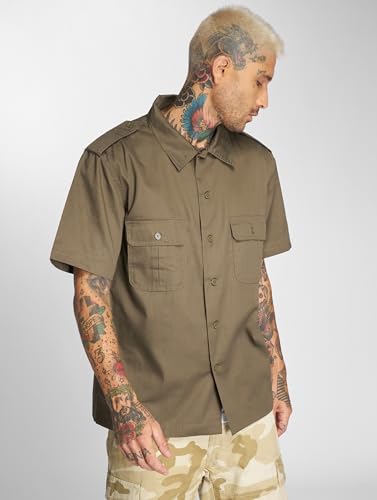 Brandit Us Shirt Short Sleeve, Uomo, Olive, 7XL - 2