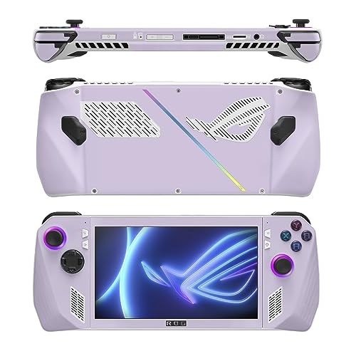 Image of MightySkins Skin Compatible with Asus ROG Ally - Solid Lilac | Protective, Durable, and Unique Vinyl Decal wrap Cover | Easy to Apply, Remove, and Change Styles