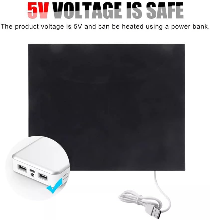 USB Electric Heated Blanket, Soft Lightweight Car Travel Blanket with Quick Heating Function, Suitable for Cold Weather, Made of Cotton, Size: 880 * 650MM