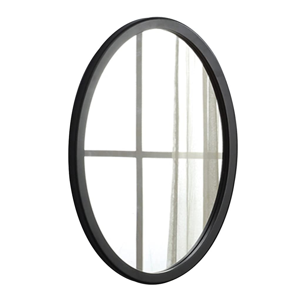 Miroir mural noir en bois pour salle de bain et salon