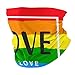 Produktbild Multifunktionstuch | Schlauchtuch | Bandana | Halstuch | Love is Inspirational Gay Pride Neck Gaiter/Cooling Neck Gaiter Mask for Kids/Gaiter for Men Summer/Face Shield Mask for Child
