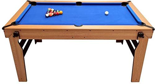 BCE Razor 5ft Rollbarer, Flach Klappbarer Billardtisch – Niedriges Profil-Design – Komplett Montiert – 4-Wege-Radsystem – Mit Wendbarer Tischtennisplatte & Zubehör – Leicht zu Verstauen – Bild 4