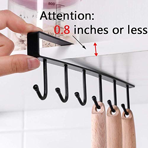 Mug Holder,Coffee Cup Holder,Kitchen Utensil Storage Hook,Cabinet Storage Hook,Wall Mounted Home Storage Hooks For Pots,Pans,Spoons,Spatulas,And Cooking Accessories And Other Kitchen Hardware-2 Pcs #TOP3
