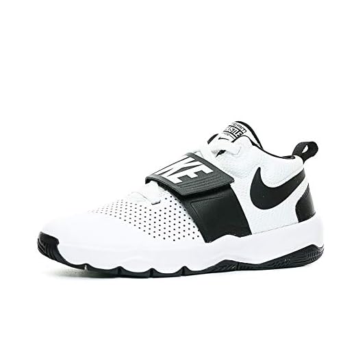 Nike Team Hustle D 8 (GS), Zapatos de Baloncesto para Niños, Blanco (White/Black 100), 37.5 EU