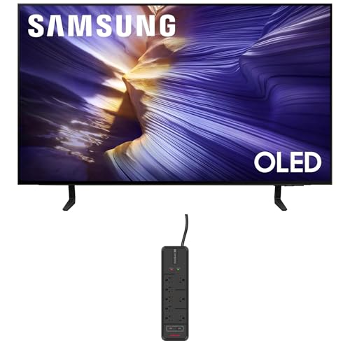 Image of Samsung 42-Inch Class OLED S90F 4K Smart TV NQ4 AI Gen3 Processor, 4K AI Upscaling Pro, OLED HDR + Bundle with an AudioQuest G8 8-Outlet USB-A /USB-C AC Power Surge Protector (2025)