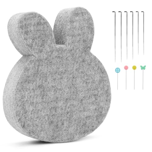 Needle Felting Pad, Needle Felting Mat, Wool Felting Mat with 6 PCS Felting Needles, Straight Pin, Leather Finger Guards for Needle Felting, Felting Projects