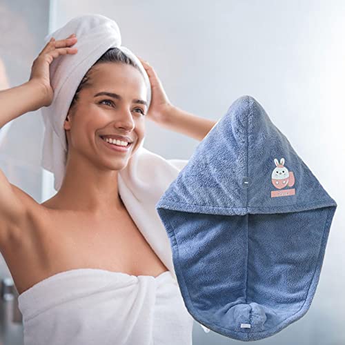 Toalha de cabelo encaracolado - Toalhas de Secagem de Cabelo Grosso Animal Printing Envoltório de Ca