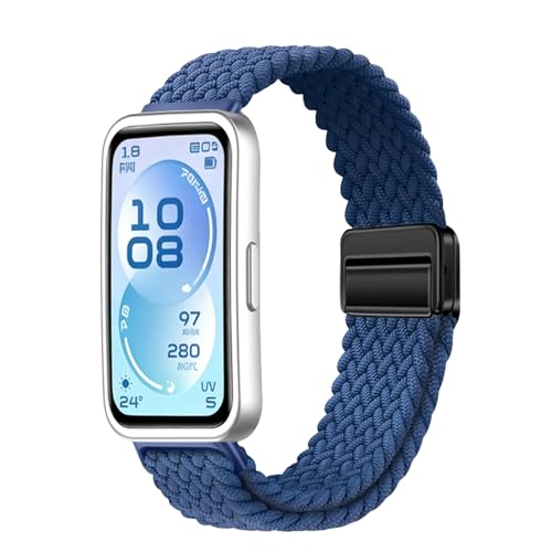 [Asvufeyy] �o���h for Huawei Band 10/10 Aluminum Edition/Band 9/8 �p �e���i�C�����L�k�x���g �ґg�X�g���b�v �_�炩�y�ʎ��C�o�b�N�� �_�炩�y�� �t�@�[�E�F�C�o���h 8/9/10/10 Alumi