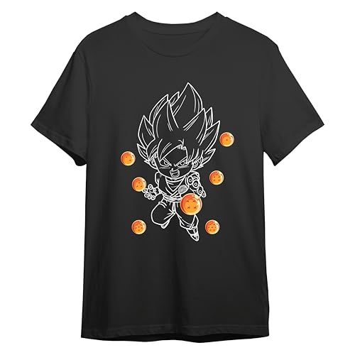 Comic Studio Dragon Ball Super Camiseta | Goku | Negro | L T-Shirt, Unisex