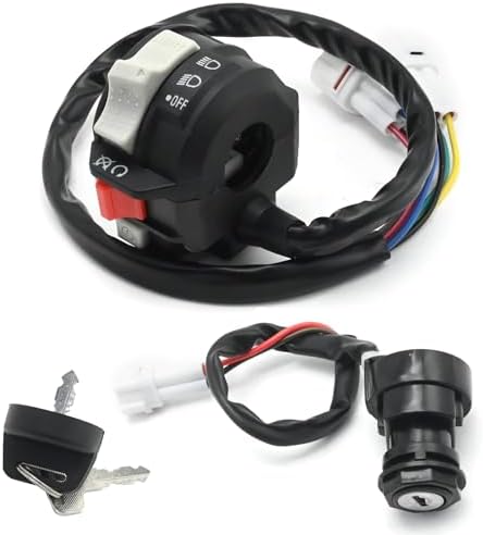 Start Switch Assembly Left Handlebar Control Switch For Yamaha ATV - Start/ Run/Off & Headlight Hi/Lo Switch ATV Engine Start Headlight Switch - Foto 3
