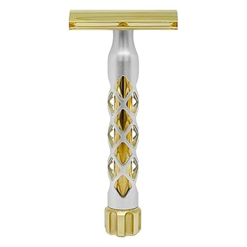 Goodfellas Smile Valynor 4-Piece Razor, Brass Head, Made in Italy