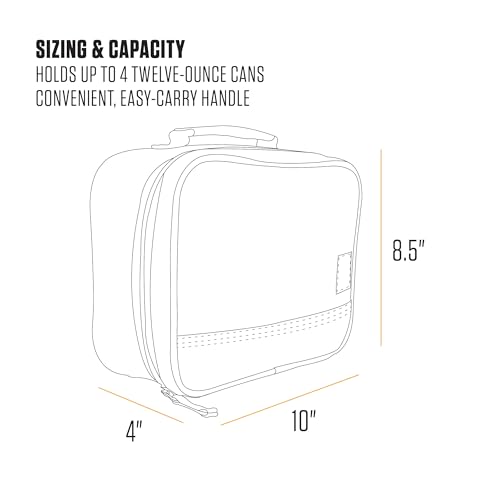 image for Carhartt Insulated Lunch Cooler For Men and Women, Fully Insulated Lun