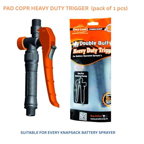 Image of PAD Corp Heavy Duty Trigger 100% Pure Virgin Plastic Comes with Double Filter with SELF Lock Suitable for All Sprayer (Pack of 1)