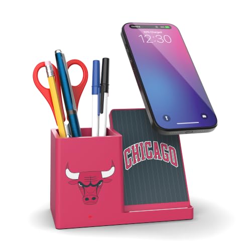 Wireless Charger and Desktop Organizer,Chicago Bulls