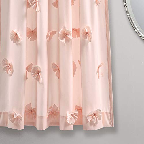 Riley Window Curtain Panel Blush Single 54X63 by Lush Decor - Used condition - Image 3