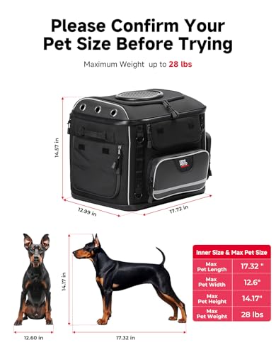 KEMIMOTO All-Weather Motorcycle Dog Carrier