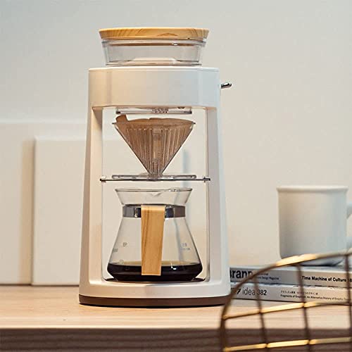 SENWEI Kaffeemaschine, halbautomatische Kaffeemaschine, aus Edelstahl, Schwarz / Weiß (Farbe: Weiß) – Bild 6