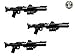 Produktbild 3X DC-15 Blaster Gewehr Custom Waffen für Lego Star Wars Figuren -Schwarz-