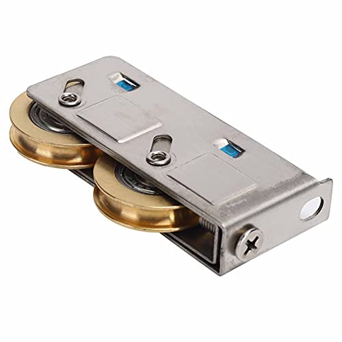 Roda Para Janela Deslizante De Sulco Duplo VTOSEN De Aço Inoxidável - Acessório De Hardware Para Móv