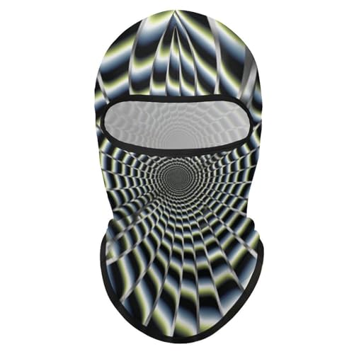 Balaclava para hombre, máscara para esquí con ilusión óptica en espiral, cubreboca para invierno, ciclismo y deportes al aire libre miniatura 1