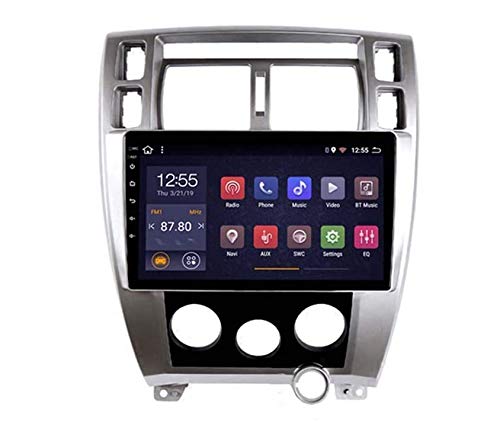 Para Hyundai Tucson 2006-2013 Sat Nav Estéreo para automóvil Sistema de navegación Gps Navegador satelital Rastreador de reproductor Auto Radio Bluetooth Wifi Control del volante Pantalla táctil