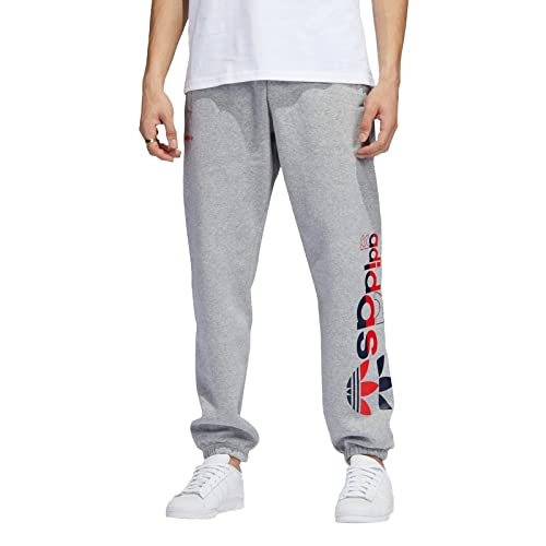 adidas Originals Men's Graphics Camo Sweatpants, Grey, Medium