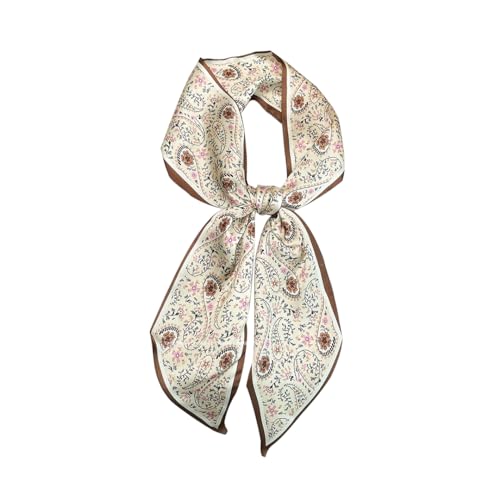 59” Long Silk Like Head Scarf Women's Fashion Neck Satin Scarfs for Bag Hair Scarves Gift 30