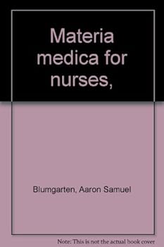 Materia medica for nurses,