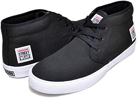 Amazon ヴィジョン ユーマ チャッカ Vision Street Wear Yuma Chukka Black Vsw 6354 010 スニーカー スケート ビジョン ストリート ウェア ブラック 並行輸入品 スニーカー