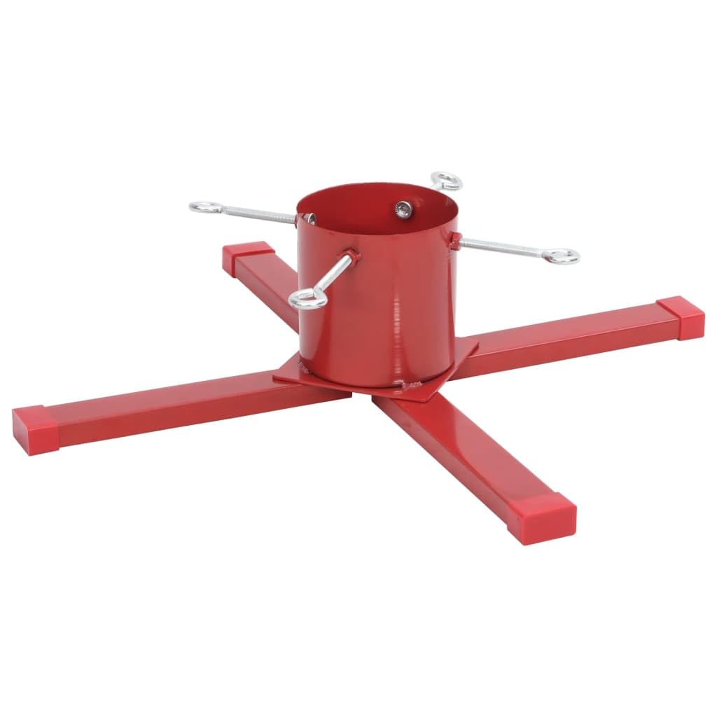 Support de Sapin de Noël Rouge 61x61x15,5 cm,Supports de Sapin de Noël,2.24kg-4018976