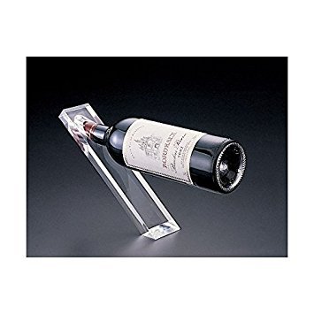 Counter Balanced Acrylic Single Wine Bottle Holder